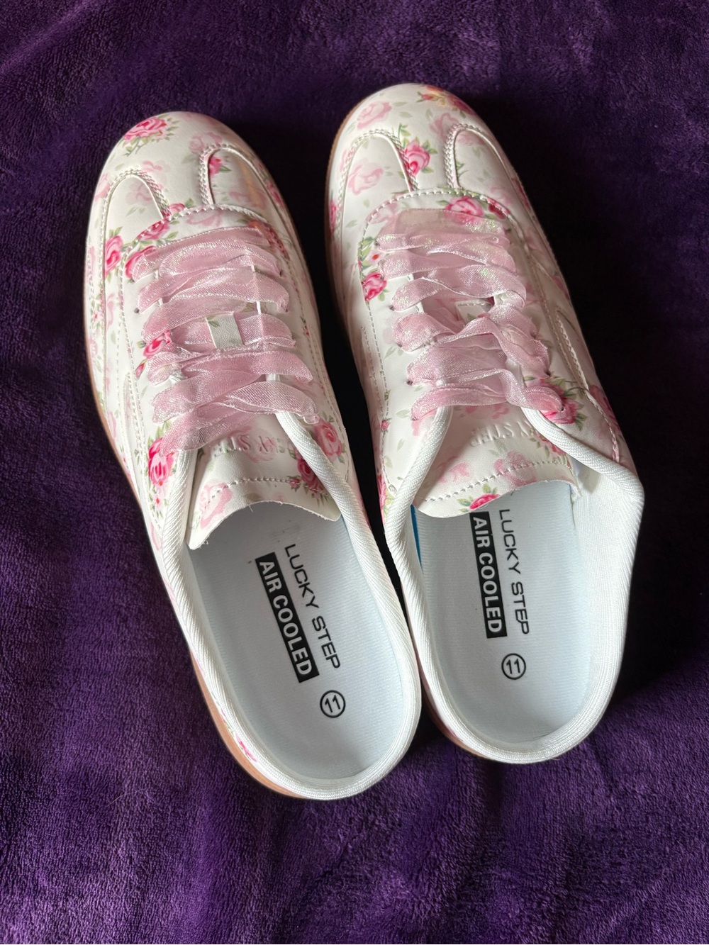 Pink Floral Women’s Sneakers Lucky Step